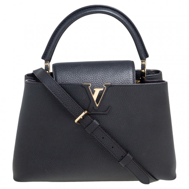 LOUIS VUITTON TAURILLON LEATHER SMALL CAPUCINES BAG