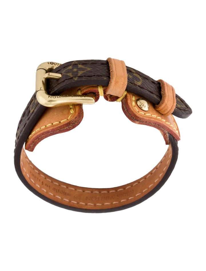 LOUIS VUITTON MONOGRAM THEDA LEATHER BRACELET