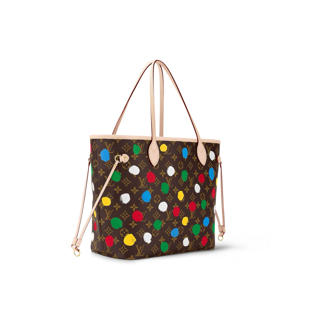 LOUIS VUITTON X YAYOI KUSAMA MONOGRAM NEVERFULL MM TOTE BAG
