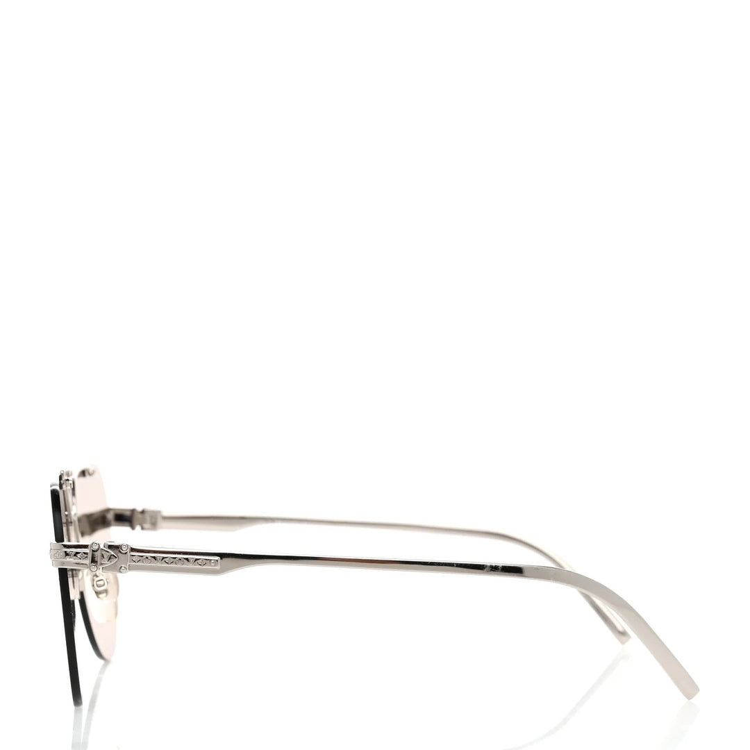 LOUIS VUITTON Z1262W METAL LV ASH AVIATOR SUNGLASSES