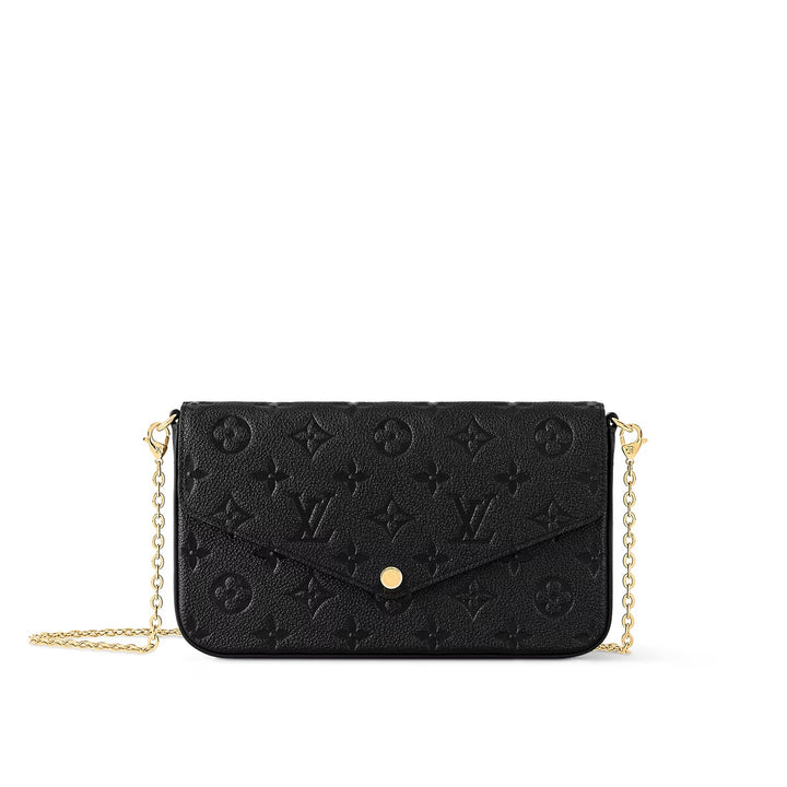 LOUIS VUITTON MONOGRAM EMPREINTE LEATHER FÉLICIE CHAIN BAG