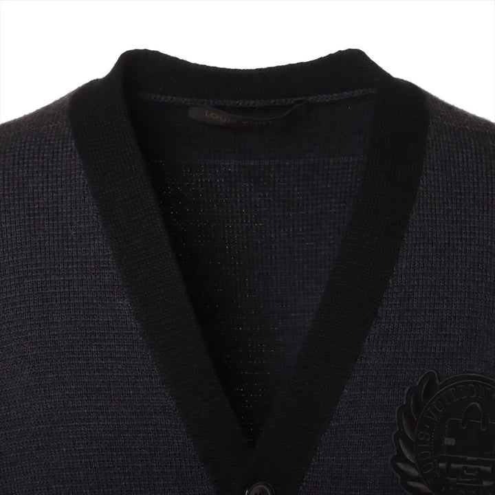 LOUIS VUITTON FRAGMENT LOGO WOOL CARDIGAN