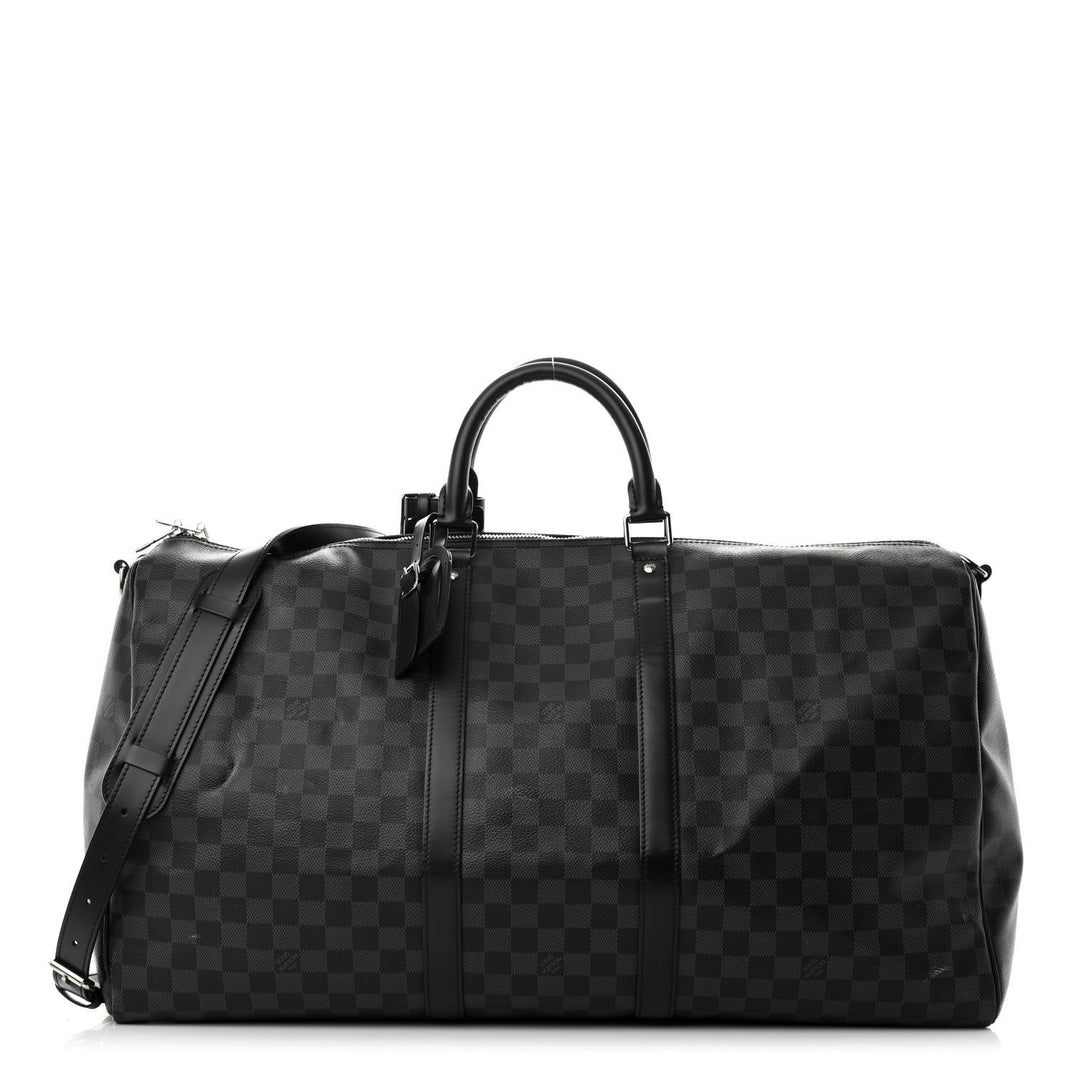 LOUIS VUITTON DAMIER GRAPHITE KEEPALL BANDOULIÈRE 55 BAG