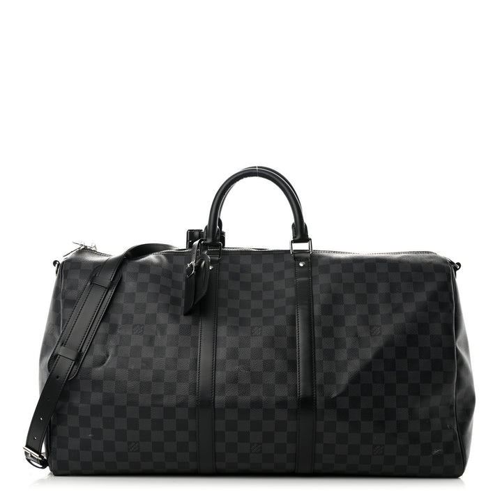 LOUIS VUITTON DAMIER GRAPHITE KEEPALL BANDOULIÈRE 55 BAG