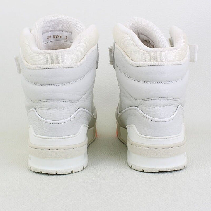 LOUIS VUITTON X VIRGIL ABLOH 408 HIGH-TOP LEATHER SNEAKERS