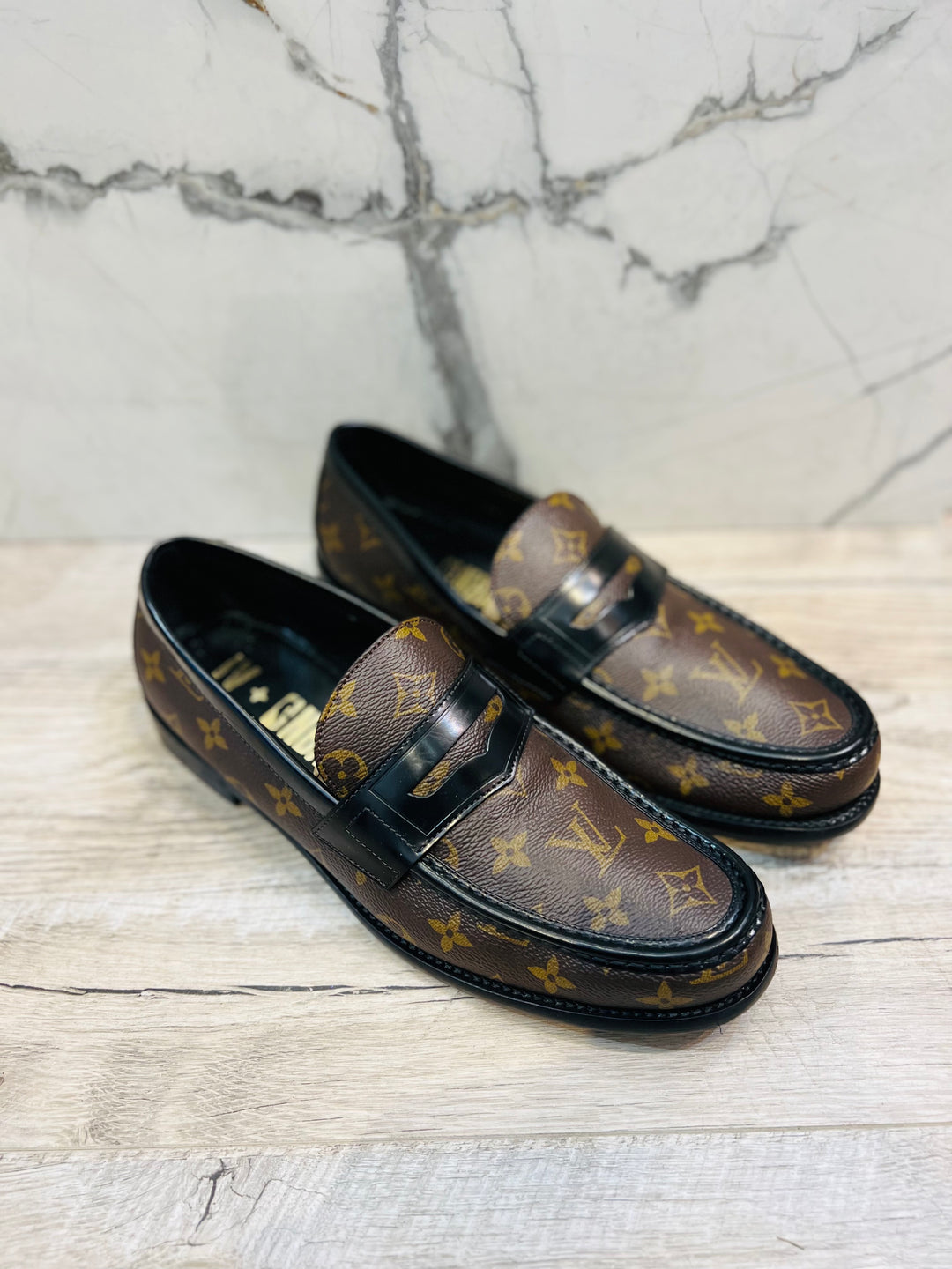 LOUIS VUITTON X NBA MONOGRAM LOAFERS