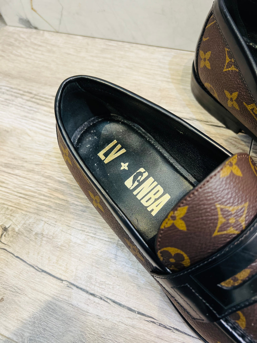 LOUIS VUITTON X NBA MONOGRAM LOAFERS