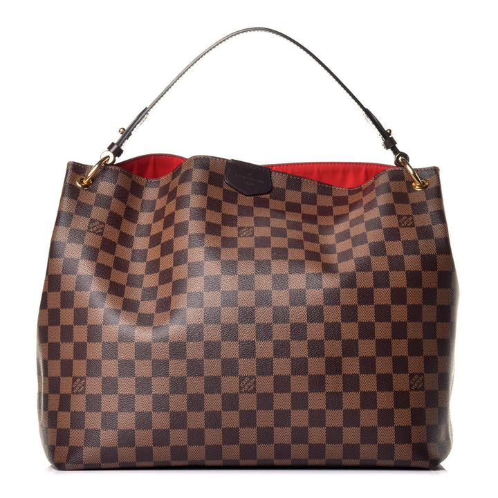 LOUIS VUITTON DAMIER EBENE GRACEFULL MM HOBO BAG