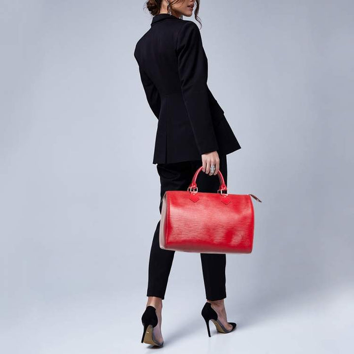 LOUIS VUITTON EPI LEATHER SPEEDY 30 HANDBAG