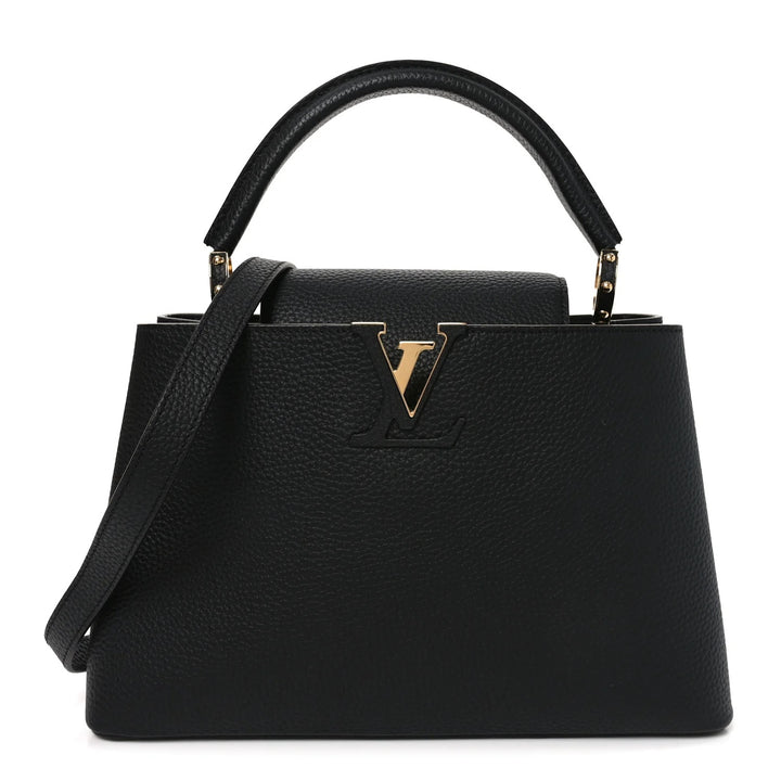LOUIS VUITTON TAURILLON LEATHER SMALL CAPUCINES BAG