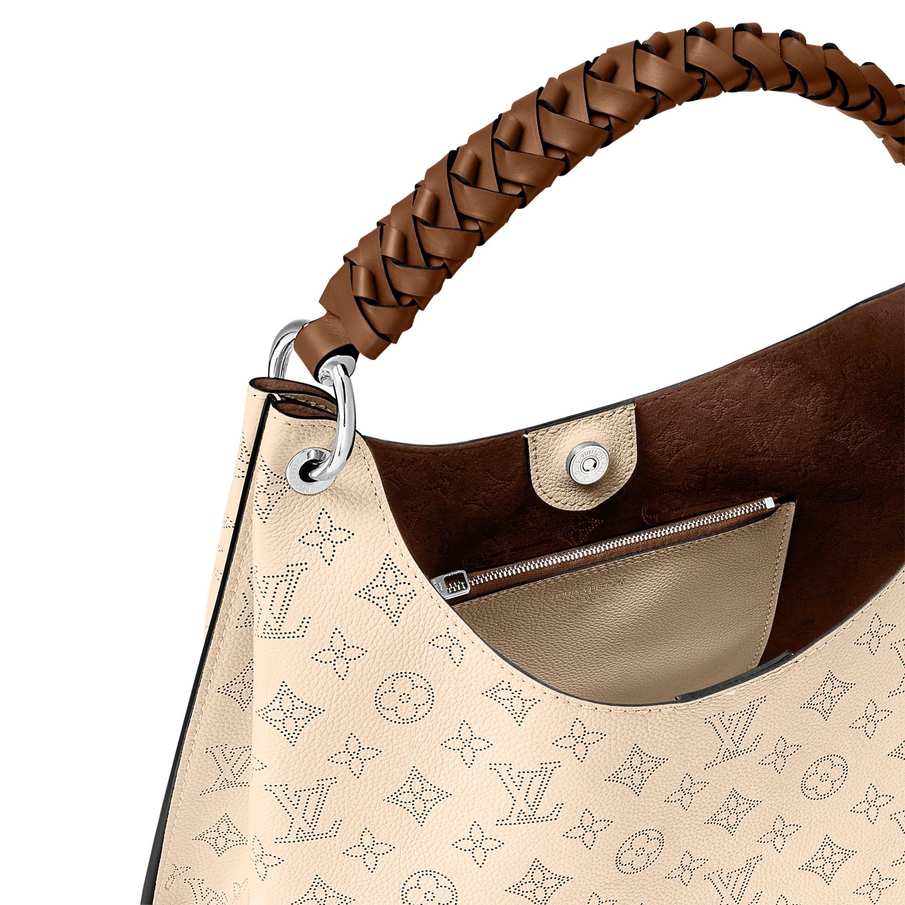 Carmel Hobo Bag Mahina Leather - Handbags M56436