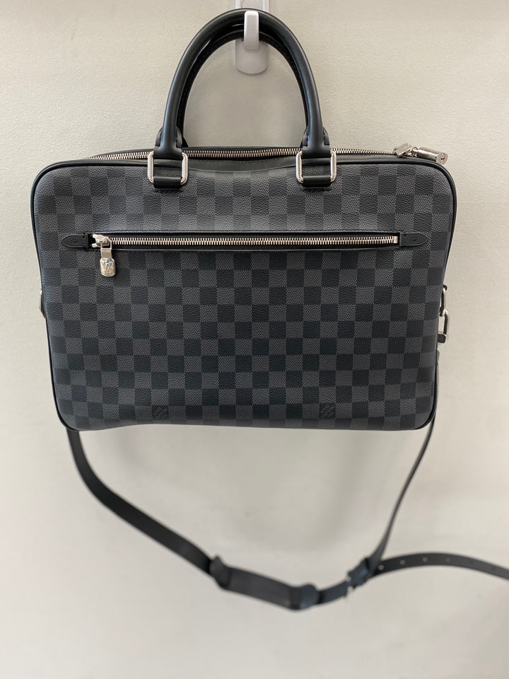 LOUIS VUITTON DAMIER GRAPHITE PORTE DOCUMENTS BUSINESS MM BAG