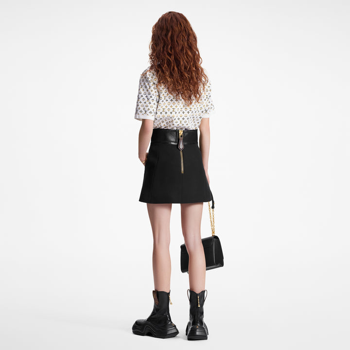 LOUIS VUITTON PYTHON EFFECT GOLD MONOGRAM POLO SHIRT