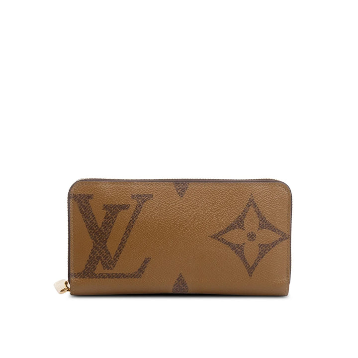 LOUIS VUITTON REVERSE MONOGRAM GIANT ZIP AROUND WALLET