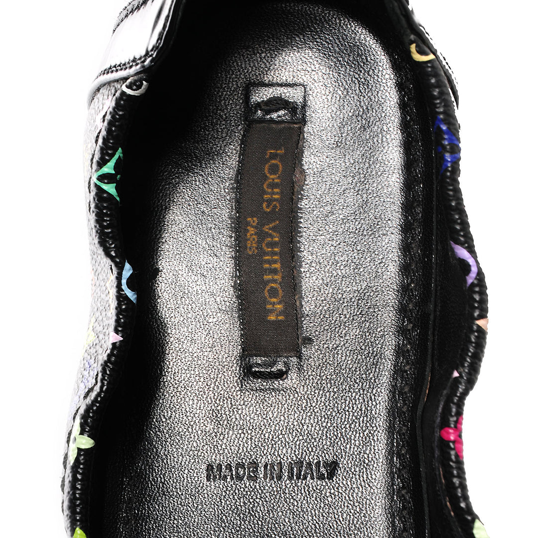 LOUIS VUITTON MULTICOLOR MONOGRAM DICE SCRUNCH BALLET FLATS