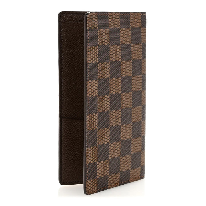 LOUIS VUITTON DAMIER EBENE BRAZZA WALLET