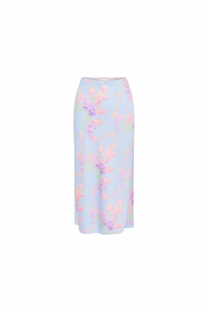 LOVESHACKFANCY CASTLE FLORAL MAXI SKIRT