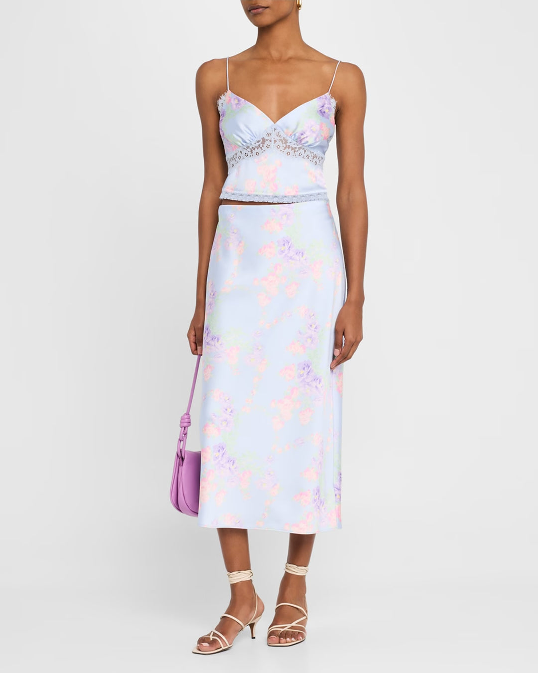 LOVESHACKFANCY CASTLE FLORAL MAXI SKIRT