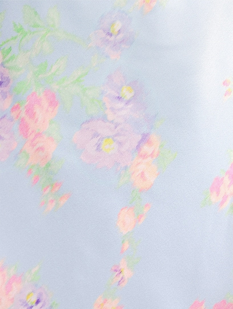 LOVESHACKFANCY CASTLE FLORAL MAXI SKIRT