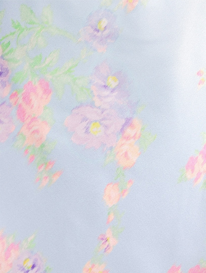 LOVESHACKFANCY CASTLE FLORAL MAXI SKIRT