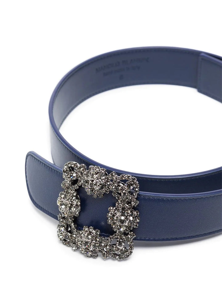 MANOLO BLAHNIK HANGISI 35MM LEATHER BELT