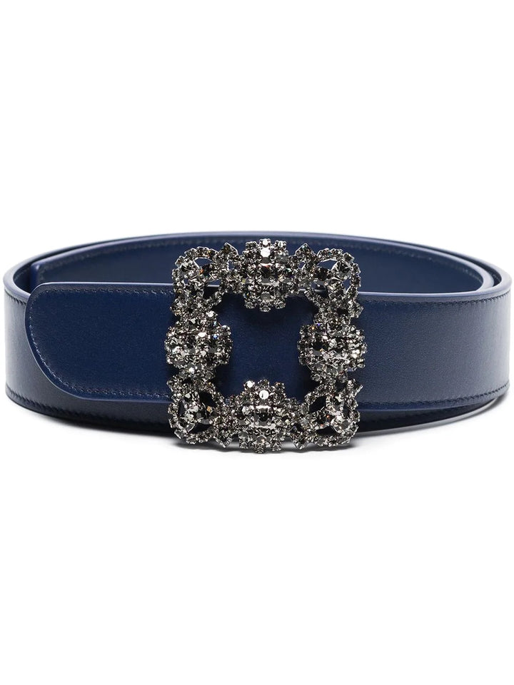 MANOLO BLAHNIK HANGISI 35MM LEATHER BELT