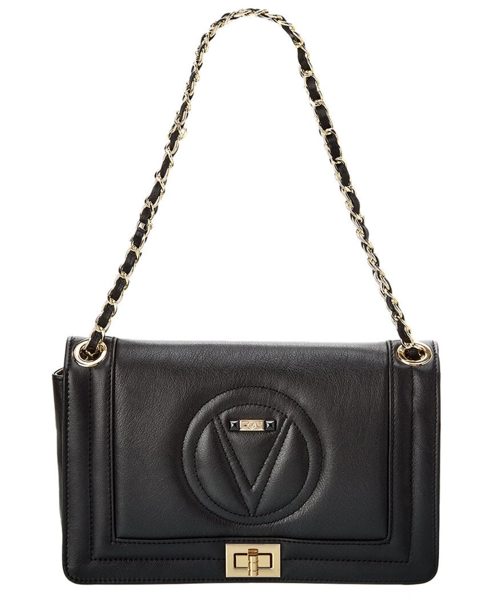MARIO VALENTINO BELLA DIAMOND LEATHER CROSSBODY BAG