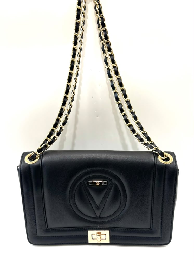 MARIO VALENTINO BELLA DIAMOND LEATHER CROSSBODY BAG
