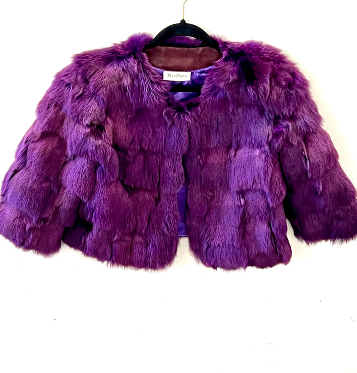 MAX MARA FAUX FUR JACKET