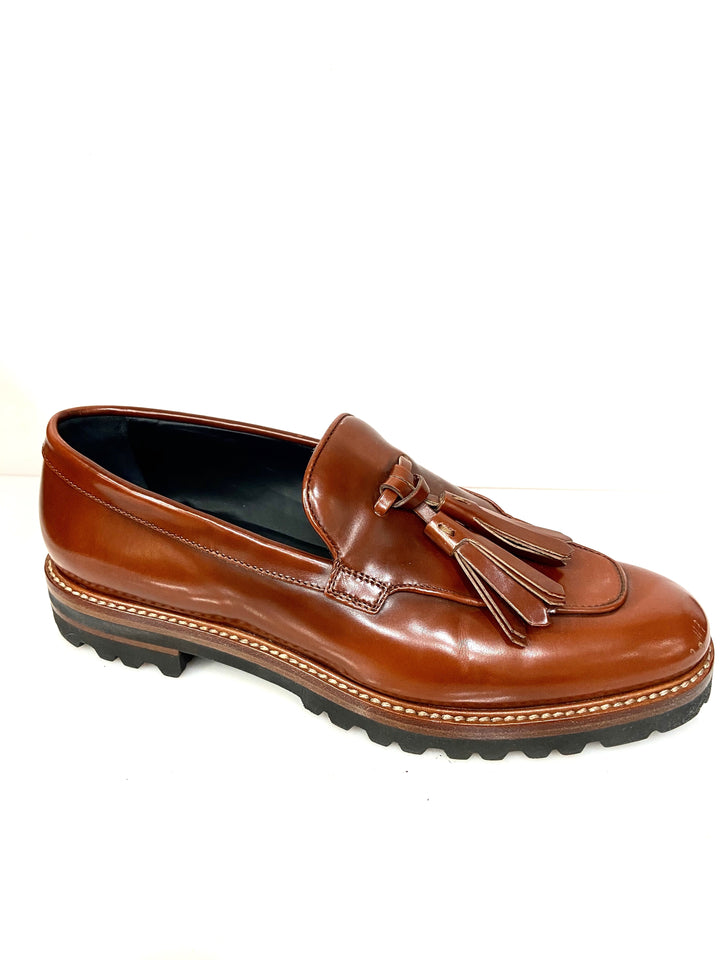 MAX MARA LADIES TASSELED LEATHER LOAFERS