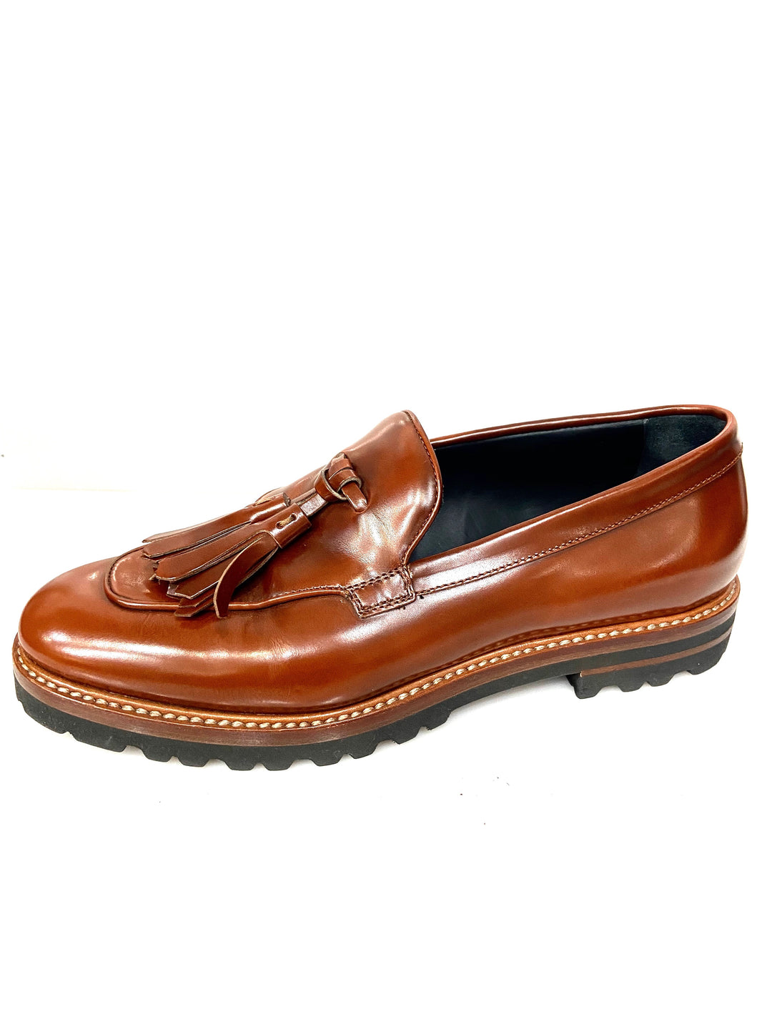 MAX MARA LADIES TASSELED LEATHER LOAFERS