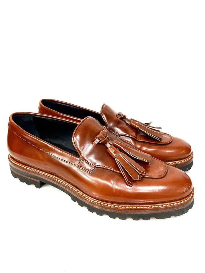 MAX MARA LADIES TASSELED LEATHER LOAFERS