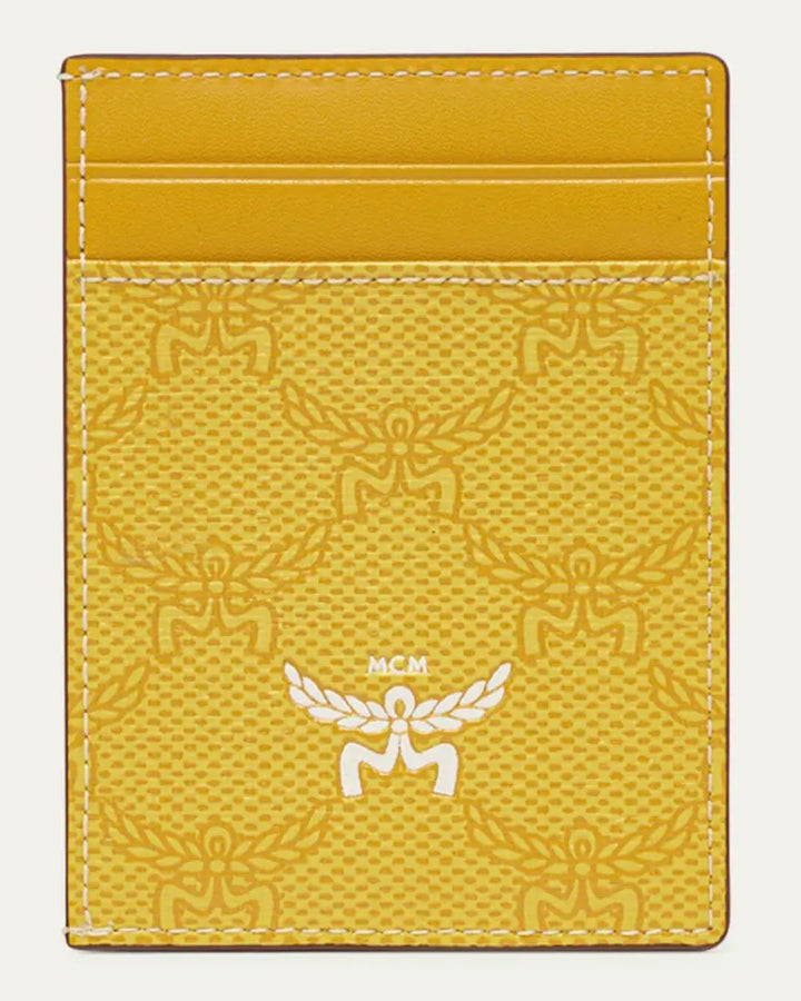 MCM HIMMEL CARD CASE IN LAURETOS LEMON GOLD