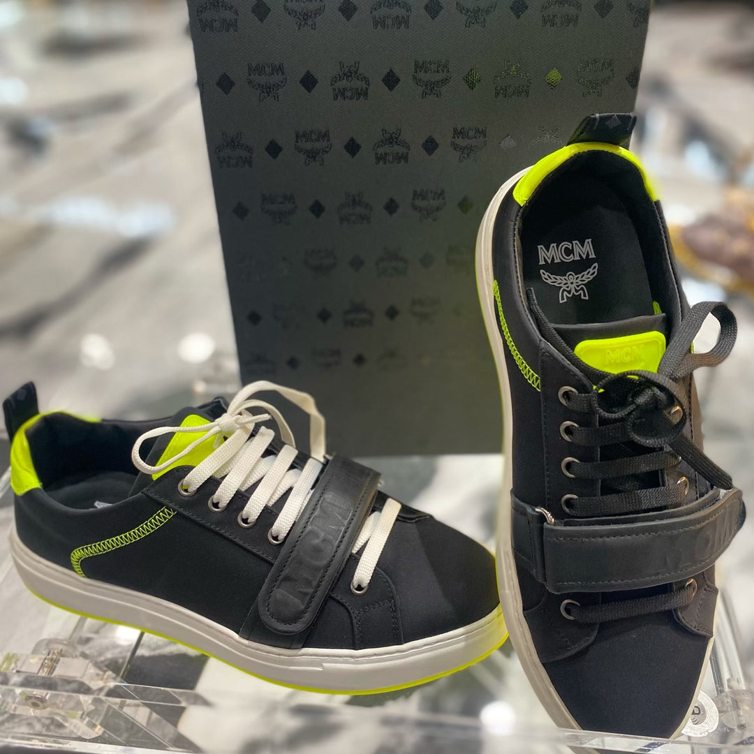 MCM LOW-TOP VELCRO SNEAKERS