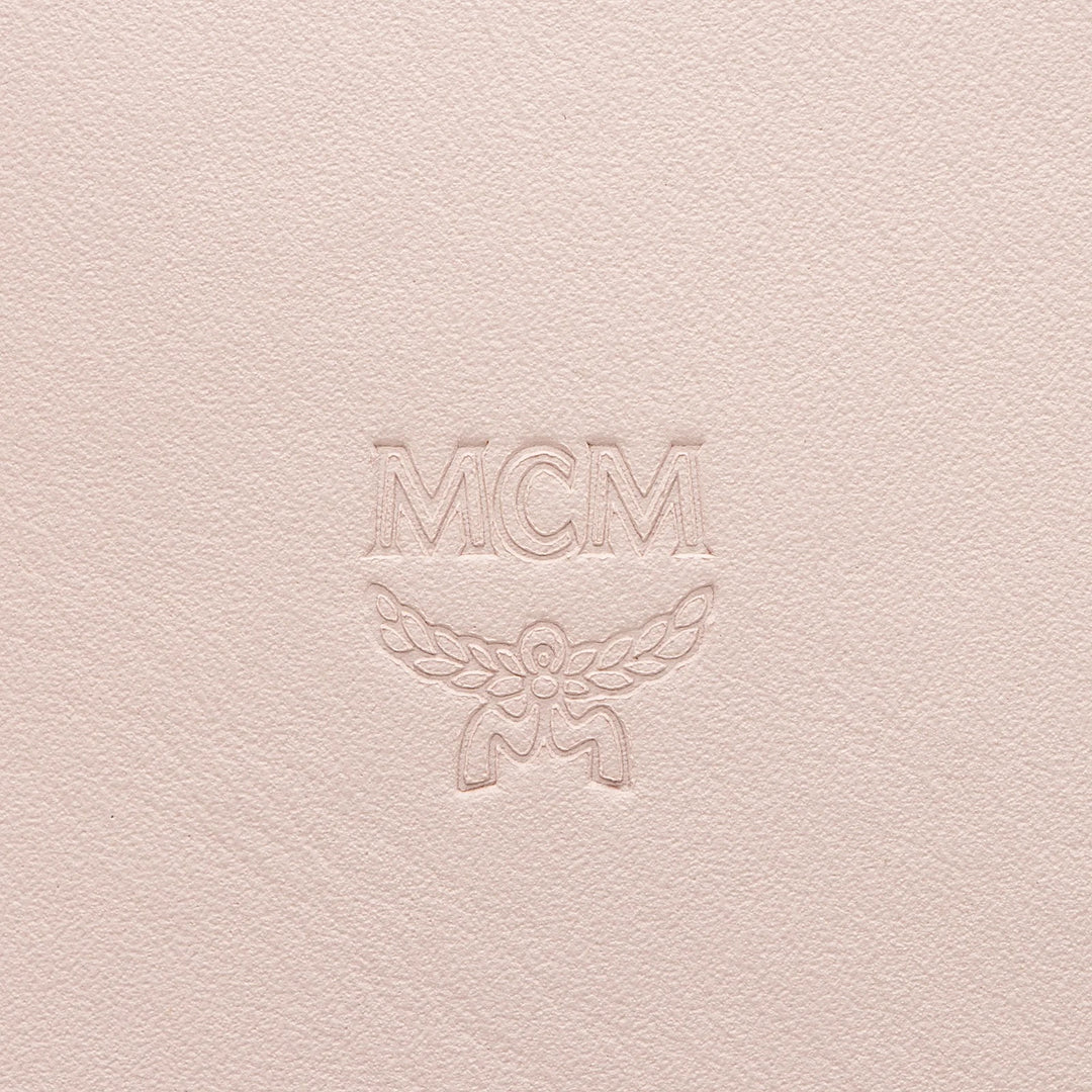 MCM MEDIUM AREN VI LEATHER VISETOS SHOPPER TOTE BAG