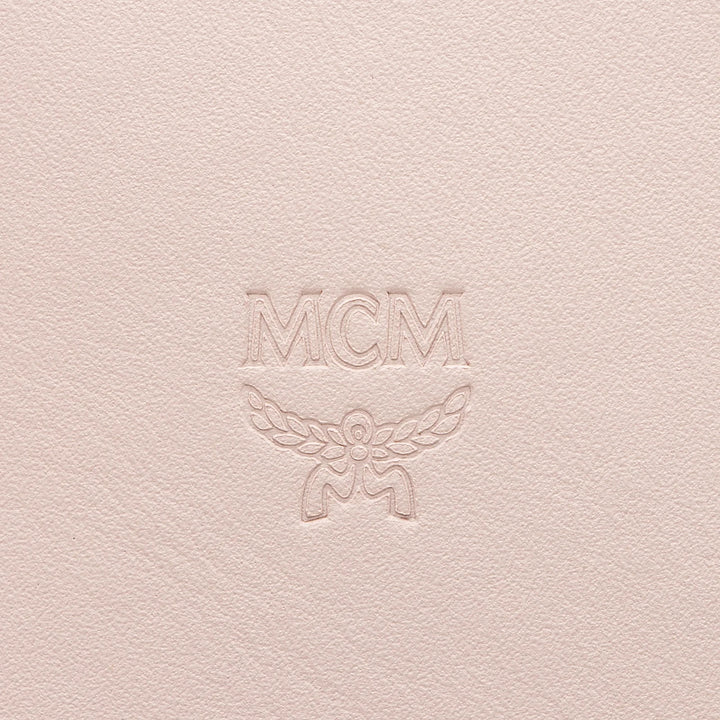 MCM MEDIUM AREN VI LEATHER VISETOS SHOPPER TOTE BAG