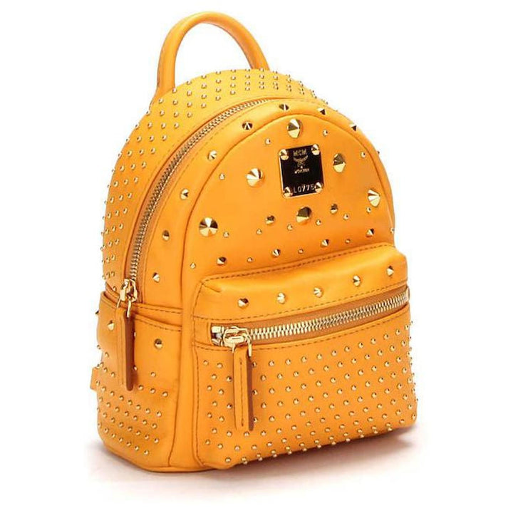 MCM STUDDED LEATHER MINI BACKPACK