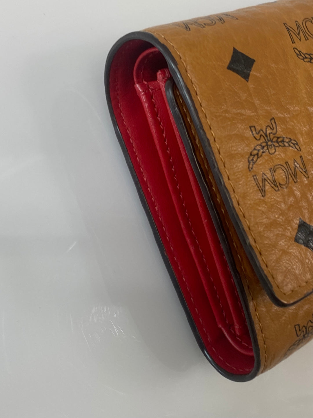 MCM VISETOS THREE FOLD WALLET