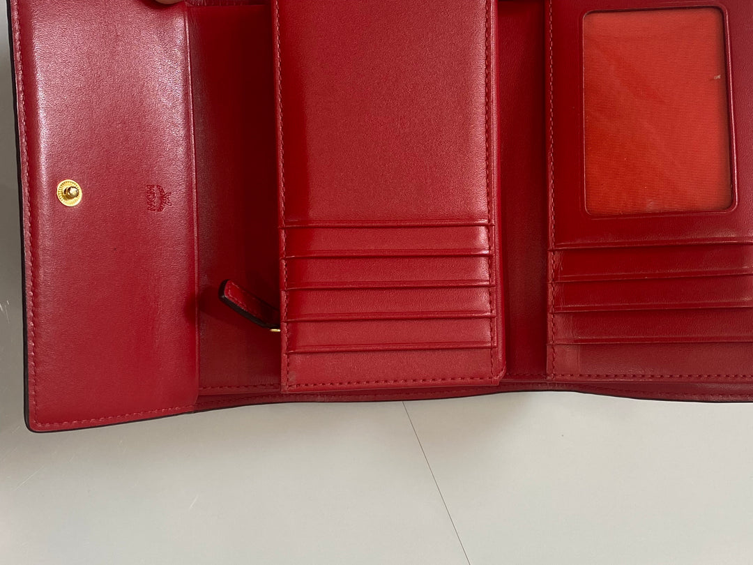 MCM VISETOS THREE FOLD WALLET