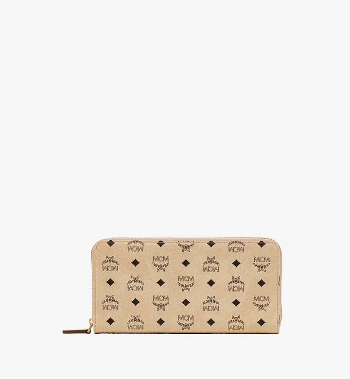 MCM VISTOES LARGE ZIP AROUND WALLET