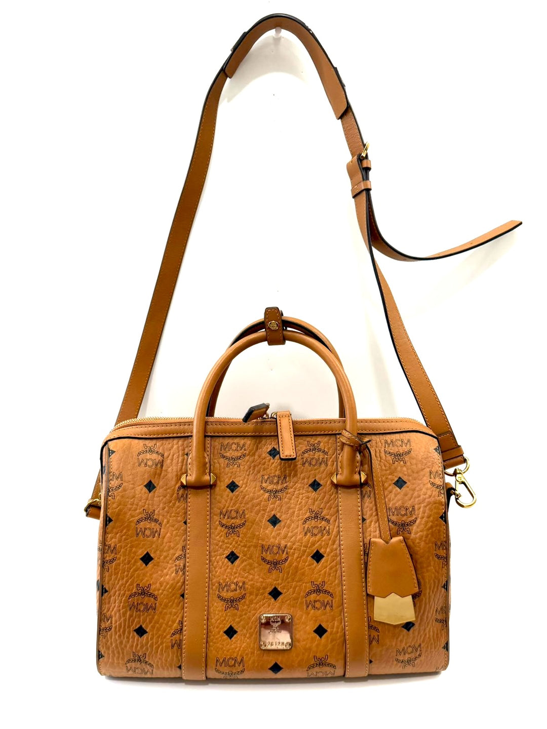 MCM VISETOS MEDIUM BOSTON BAG