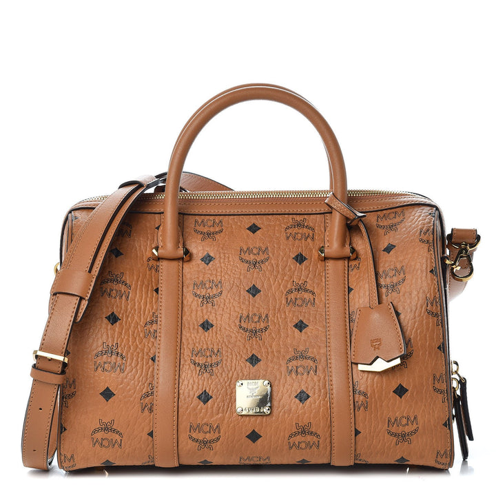MCM VISETOS MEDIUM BOSTON BAG