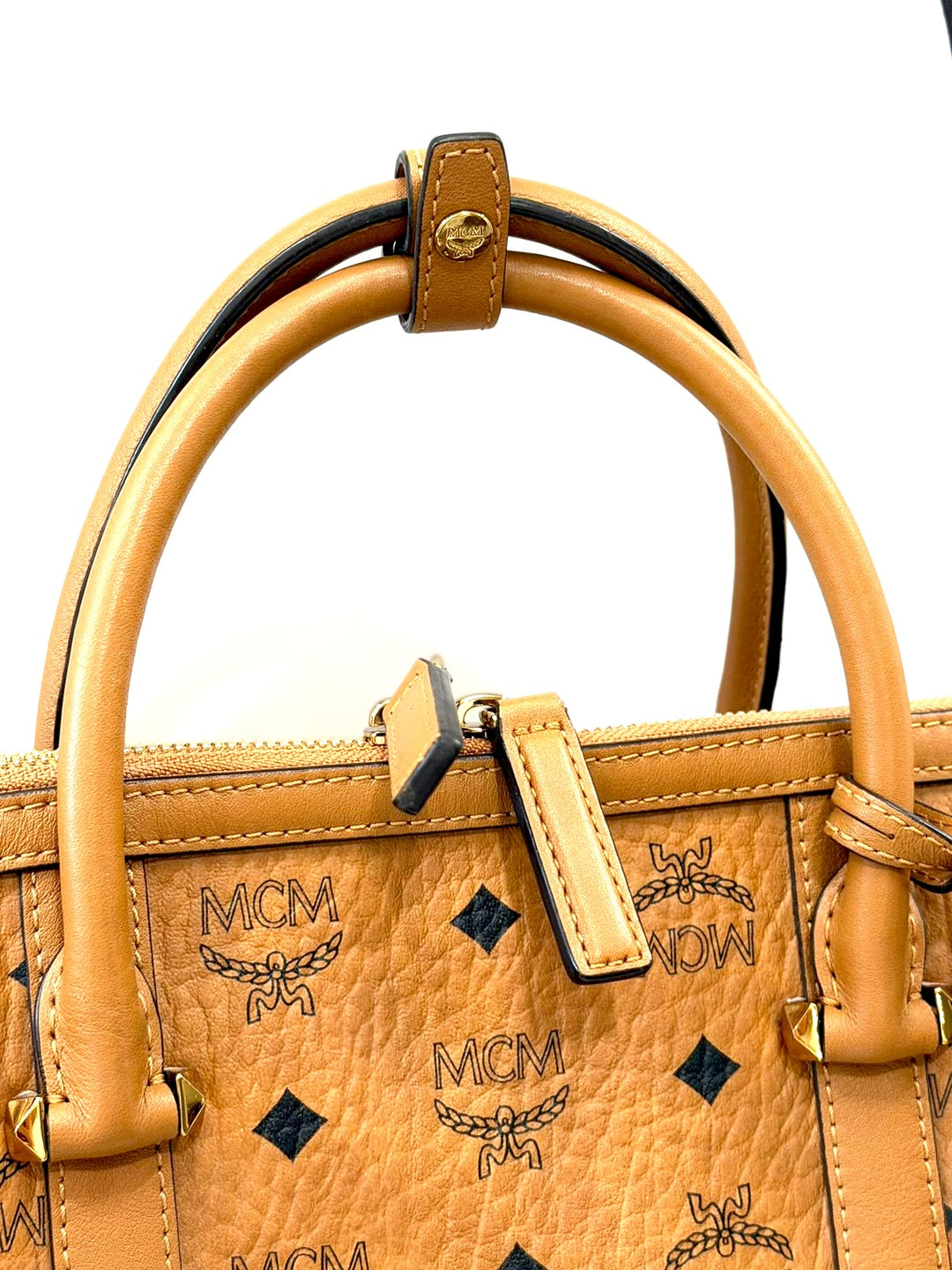 MCM VISETOS MEDIUM BOSTON BAG