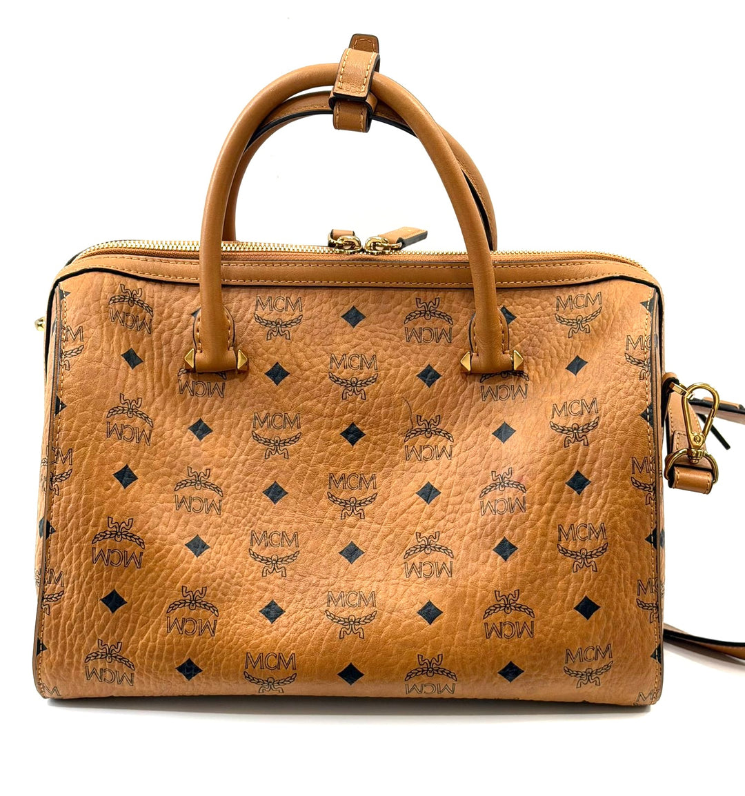 MCM VISETOS MEDIUM BOSTON BAG
