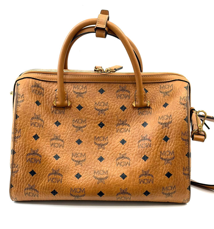 MCM VISETOS MEDIUM BOSTON BAG
