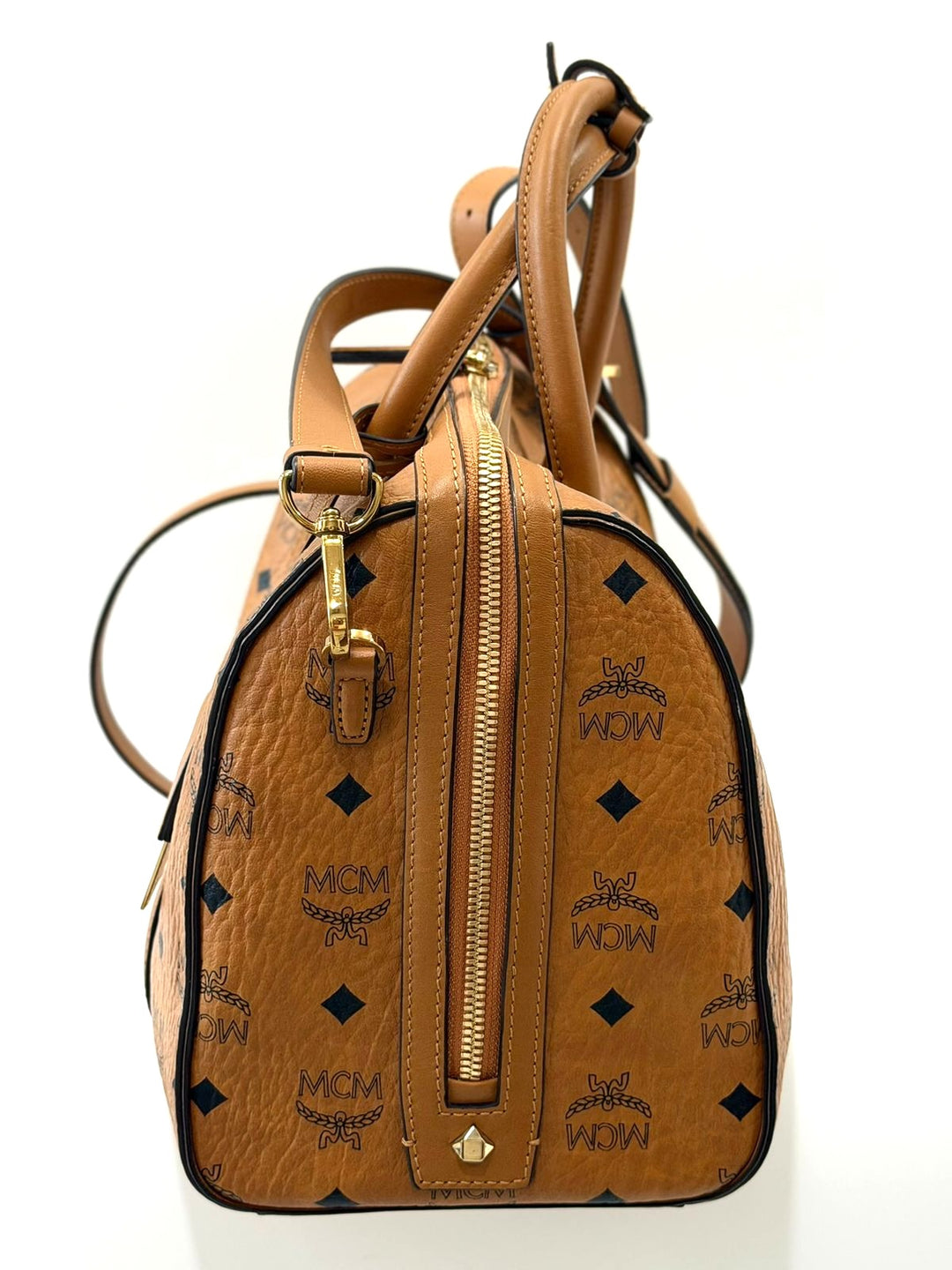 MCM VISETOS MEDIUM BOSTON BAG