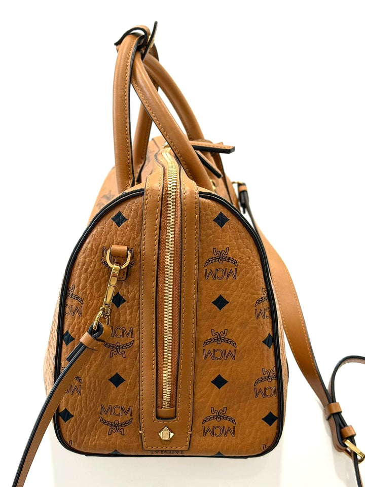 MCM VISETOS MEDIUM BOSTON BAG