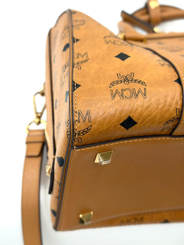 MCM VISETOS MEDIUM BOSTON BAG