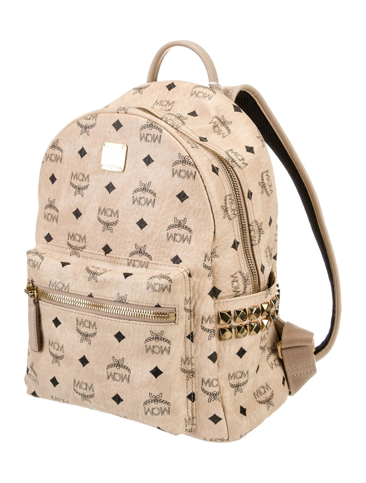 MCM STARK SIDE STUDS VISETOS MEDIUM BACKPACK