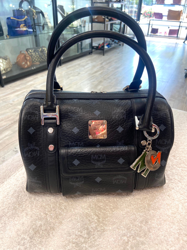 MCM VISETOS SMALL BOSTON BAG